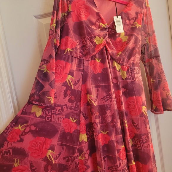 💮 Betsey Johnson Pink Fit and Flare Dress - Picture 2 of 14